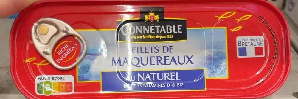 Filets maquereaux au naturel