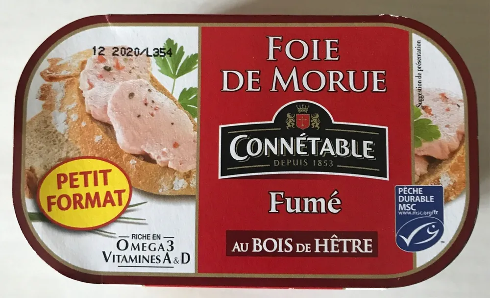 Foie de morue fumé