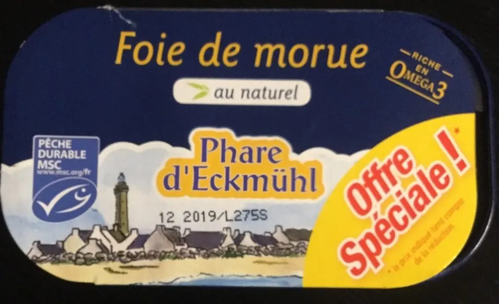 Foie De Morue Au Naturel 4G Lot De