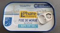 Foie de morue au naturel -50% de sel
