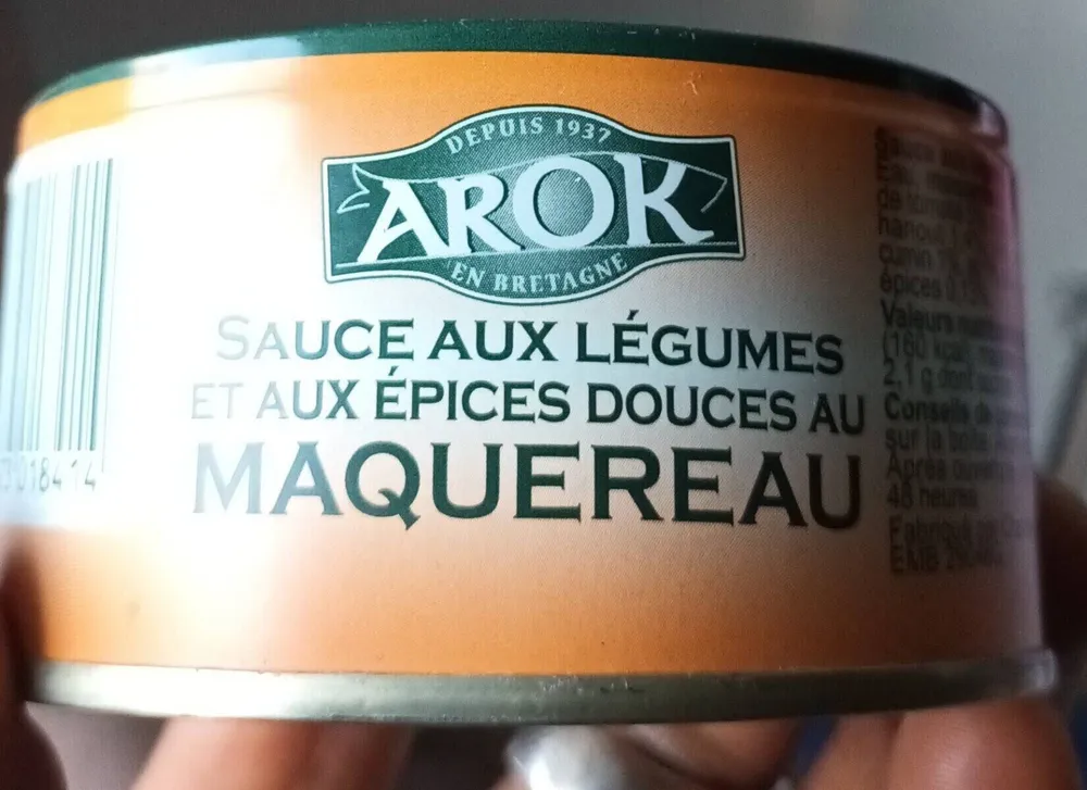 Sauce aux légumes et aux épices douces au maquereau