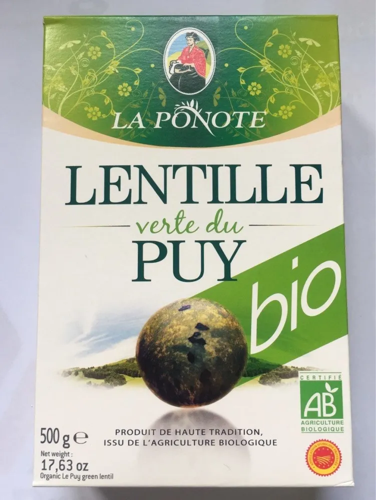 Lentille Verte du Puy Bio