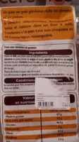 Pavé céréales