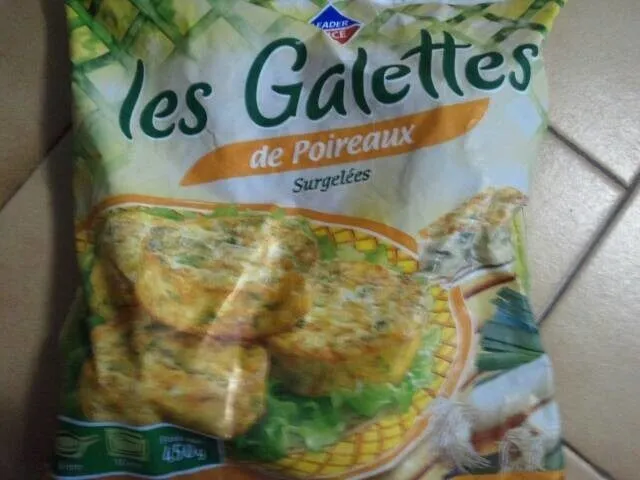 Galette de poireaux surgelés
