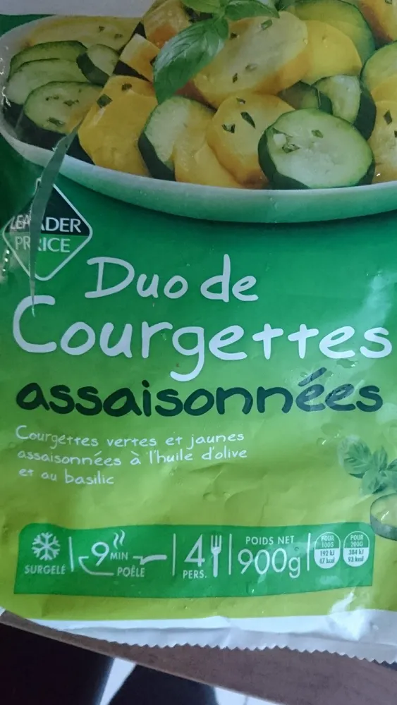 Duo de Courgettes assaisonnées