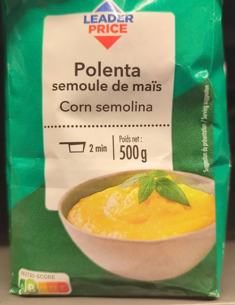Polenta semoule de maïs