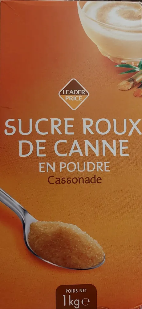 Sucre roux de canne en poudre