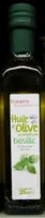 Huile d'olive aromatisée basilic