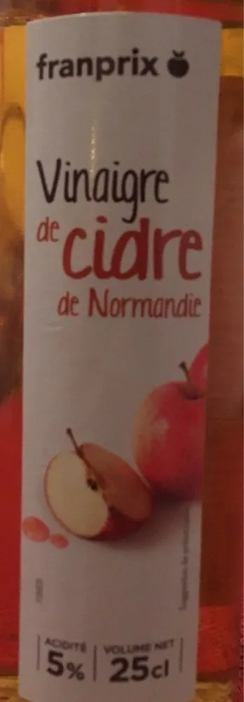 Franprix vinaigre de cidre de Normandie