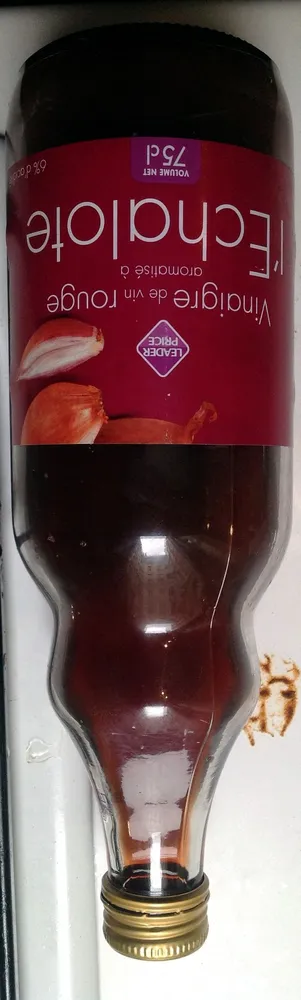 Vinaigre de vin rouge aromatisé à l'échalote