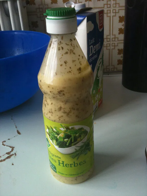 Vinaigrette aux fines herbes, allégée en matières grasses