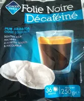 Folie noire Décaféiné 100% arabica, 36 dosettes
