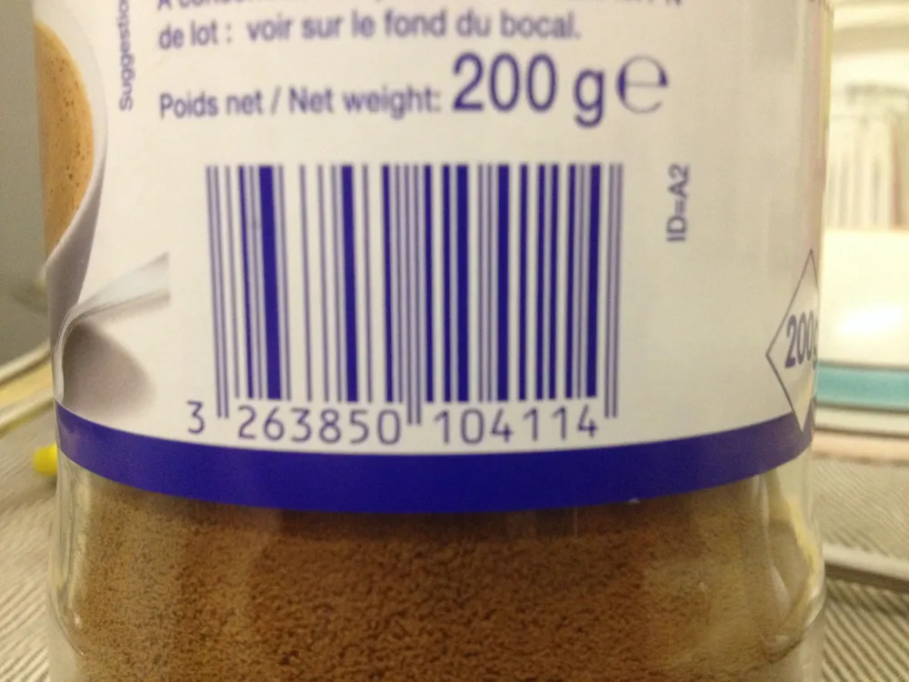 Chicorée café soluble, Marque Leader Price