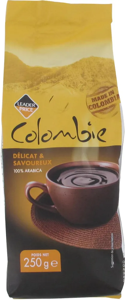 Café moulu Colombie pur arabica