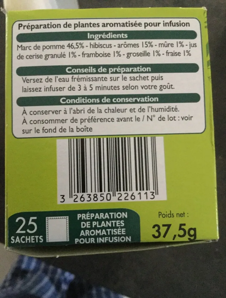 Infusion Fruits Rouges