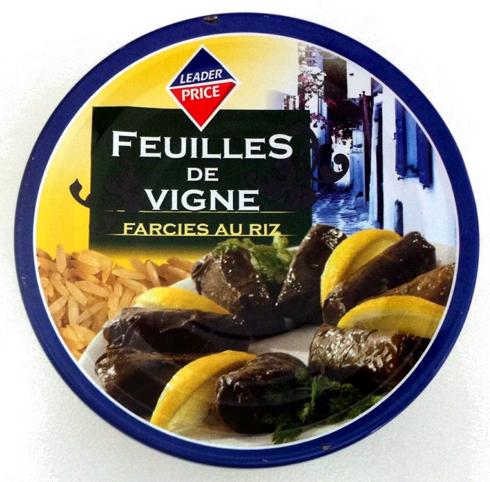 Feuilles de vigne farcies au riz