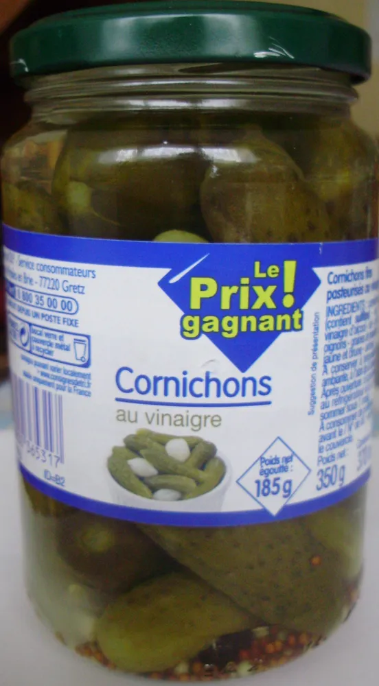 Cornichons au vinaigre