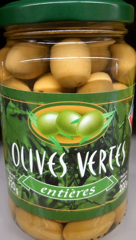 Olives vertes entières