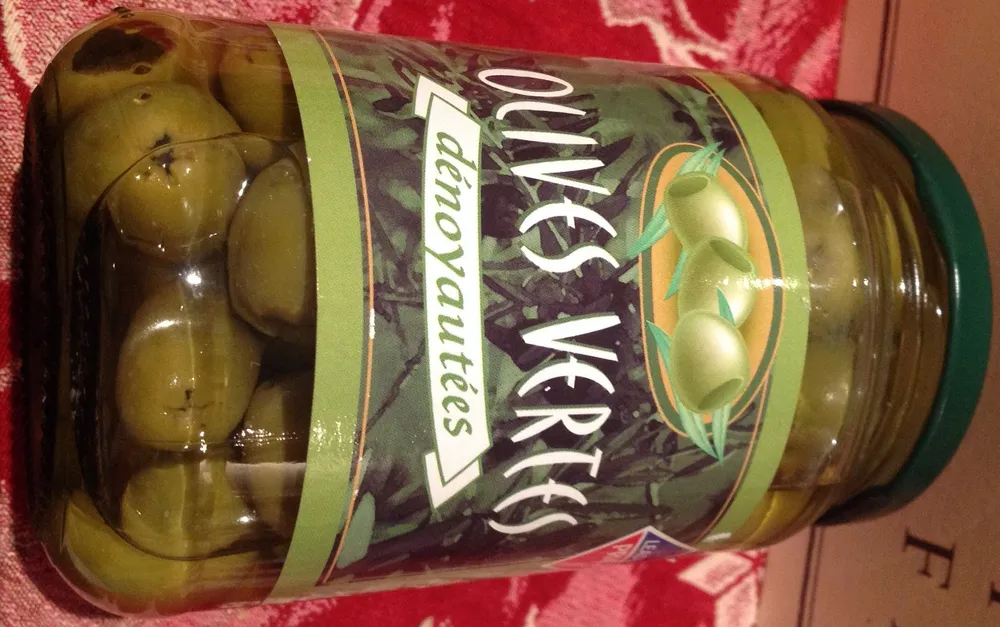 Olives vertes dénoyautées