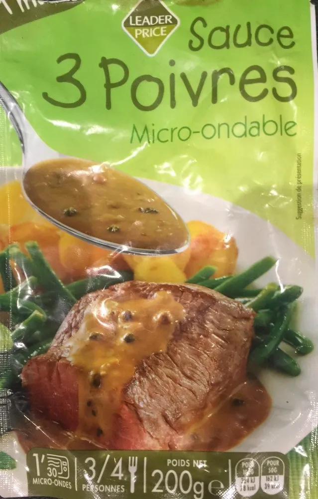 Sauce 3 Poivre Micro-onde, 200g