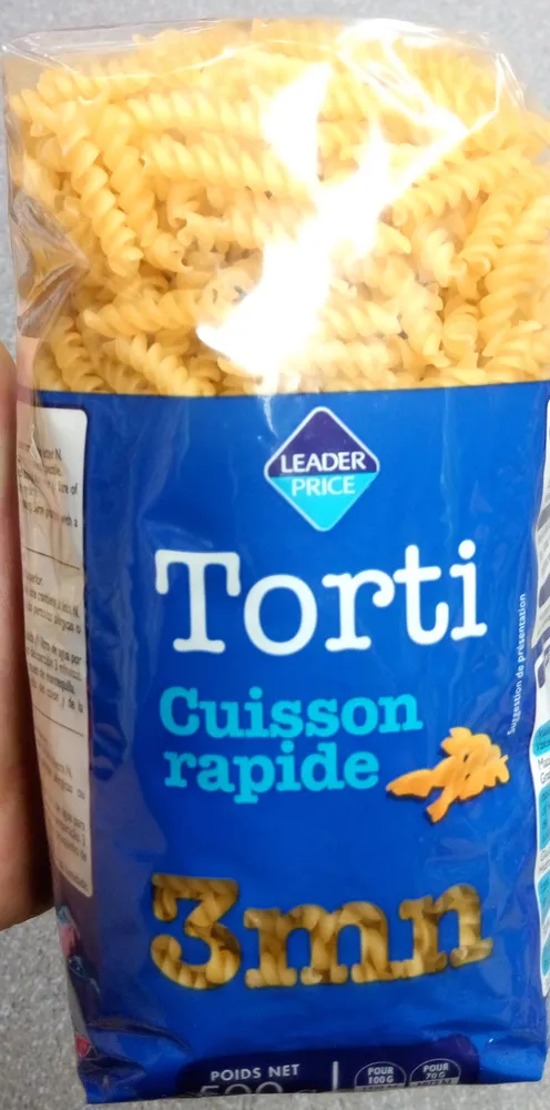 Torti cuisson rapide 3 mn