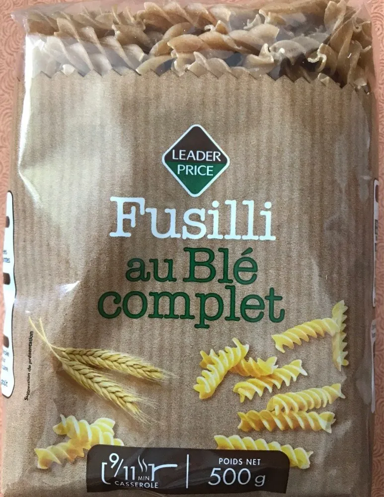 Fusilli au blé complet