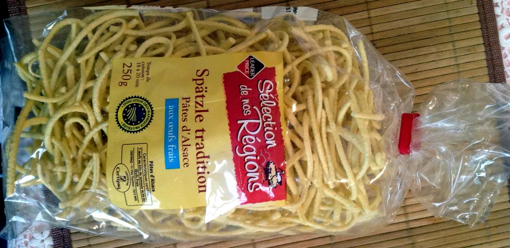 Spätzle tradition (Pâtes d'Alsace aux œufs frais)