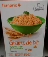 Grains de blé précuits tendres