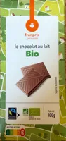 Le chocolat au lait Bio