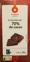 Chocolat noir 70% de cacao