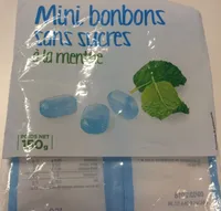 Mini bonbons sans sucres à la menthe