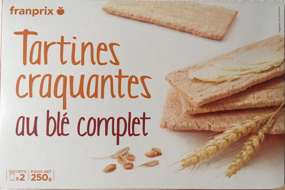 Tartines craquantes au blé complet