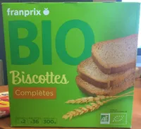 Biscottes Complètes Bio