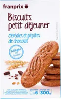 biscuits petit dejeuner allégés en sucre