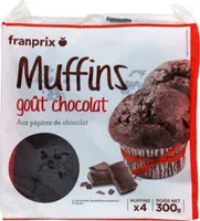 muffin chocolat pépites de chocolat