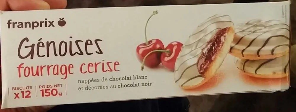 Genoises fourrage cerise