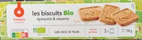 biscuits épeautre sésame bio