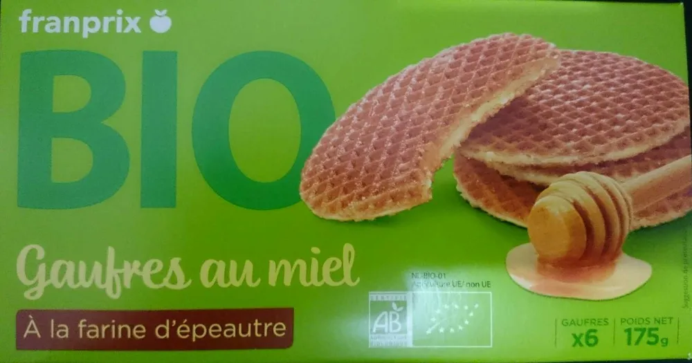 Gaufres au Miel Bio à la Farine d'Épeautre