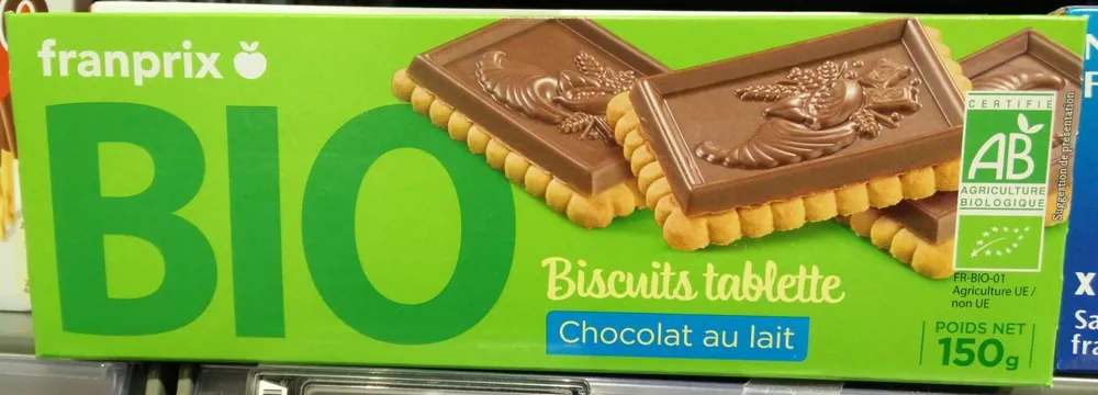 petit beurre tablette chocolat au lait bio