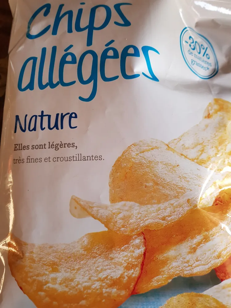 Chips allégées en matières grasses