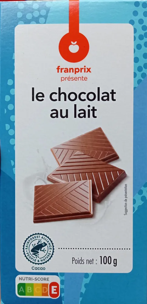 tablette degustation chocolat au lait