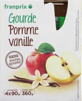 gourde pomme vanille sans sucre ajouté