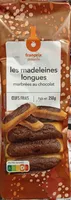 madeleines longues marbrées chocolat
