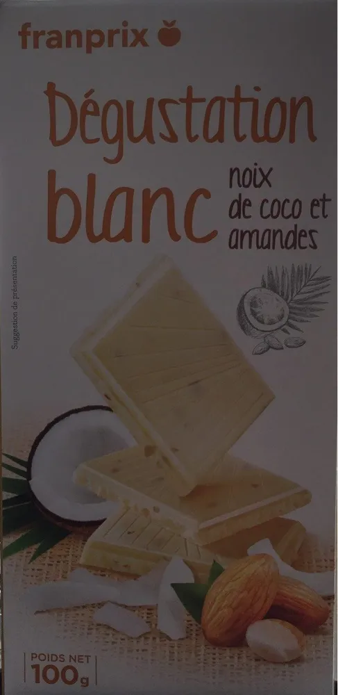 Degustation Blanc noix de coco et amandes