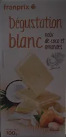 Degustation Blanc noix de coco et amandes