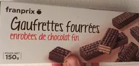 Gaufrettes fourrées enrobées de chocolat fin