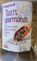 Toasts gourmands flocons d'avoine graines