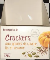 Crackers aux graines de courge, lin et sésame