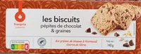 biscuits graines et pépites de chocolat