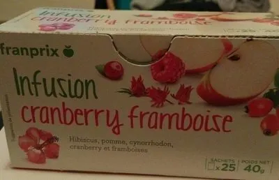 Infusion cranberry framboise